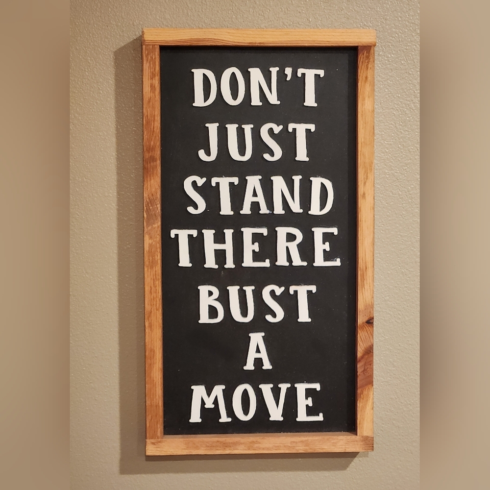 Original Wood Wall Art - Music Dance Lyrics